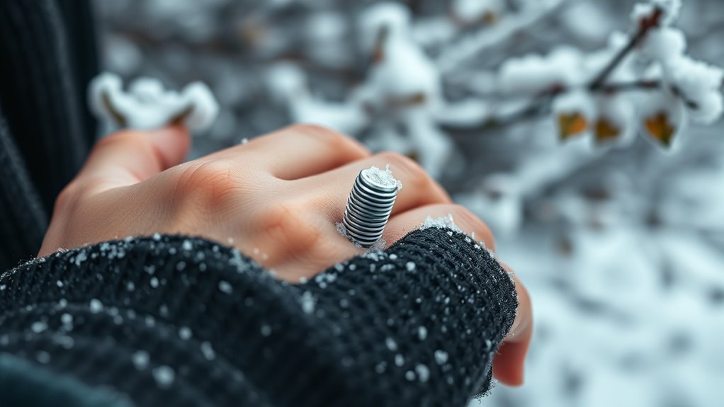 winter sensitivity around implants