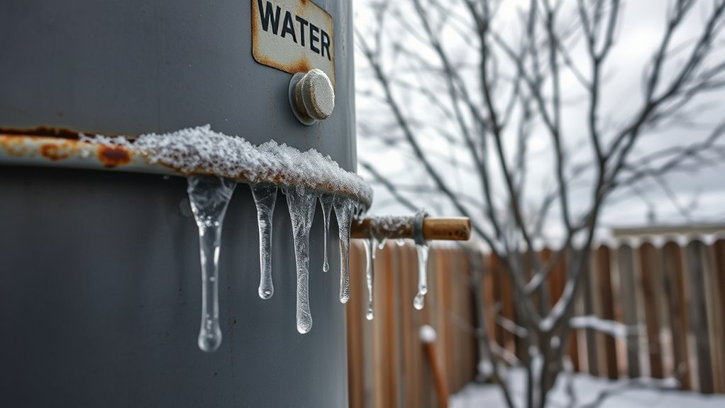 winter water heater issues