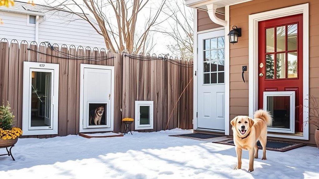 cold weather dog doors