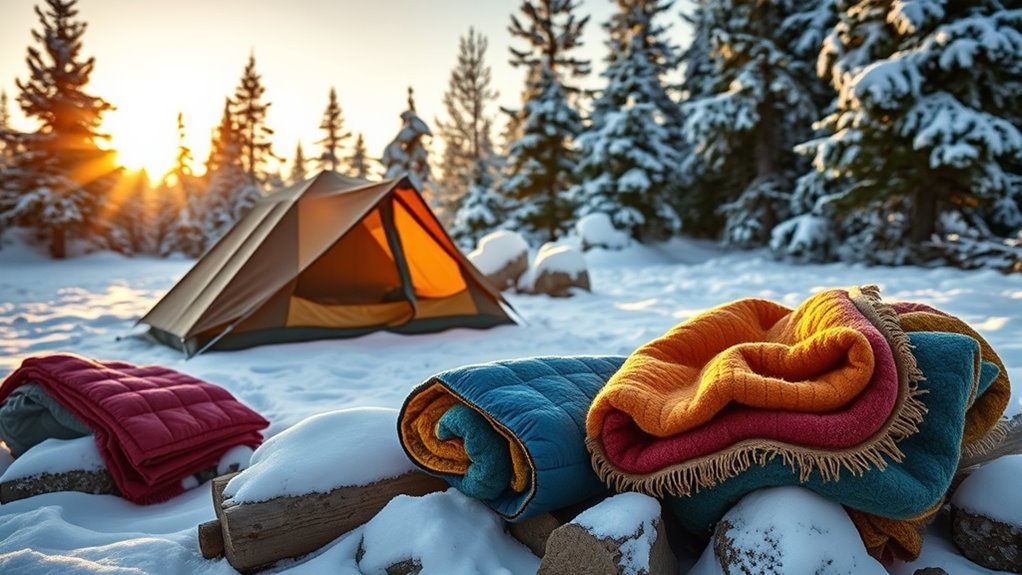 top cold weather camping blankets