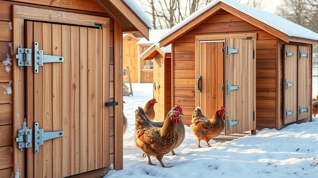 top cold weather coop doors